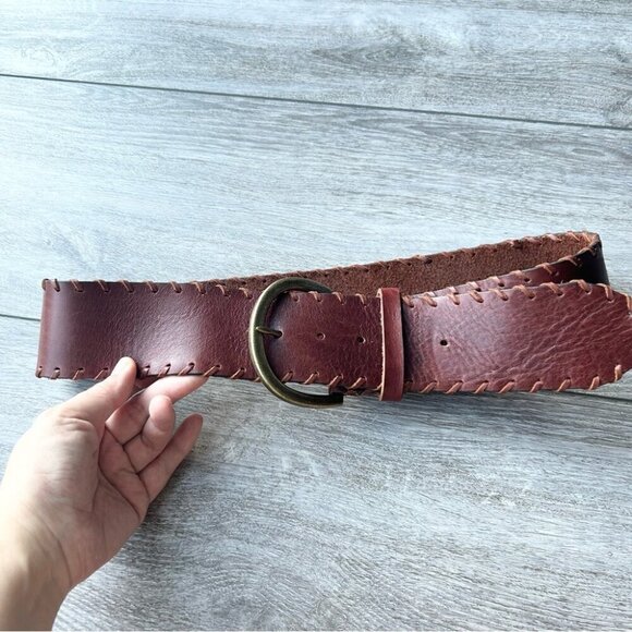 Liz Claiborne Wide Braided Leather Belt - Picture 2 of 14
